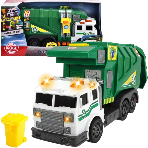 Interactive City Cleaner Garbage Truck with lights and sounds 37 cm