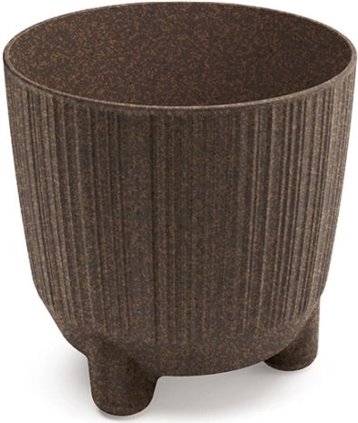 Cache-pot Ryfo Eco Wood 10,7 cm couleur café