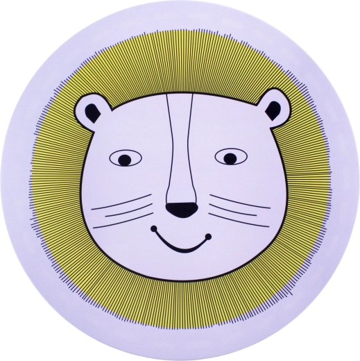 Kids' round placemat with lion motif 38 cm