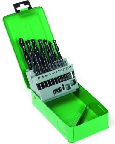 Jeu de forets métal HSS 1,0–10,0 mm, 19 pièces