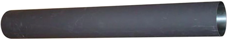 Tube de fumée 200 mm, longueur 750 mm, épaisseur 1,5 mm, noir