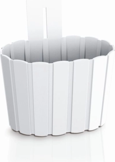Pot de fleurs mural suspendu Boardee Wall 19,4 cm blanc