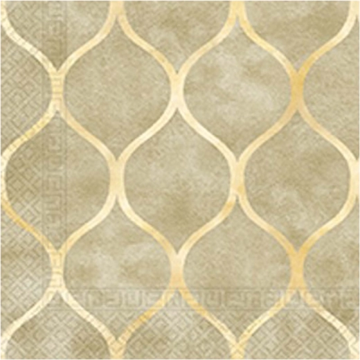 Servetten met oosters patroon, 3-laags 33 × 33 cm