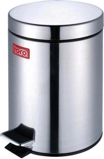 Stainless steel pedal bin TORO 12 l