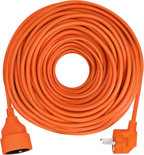 Solight verlengkabel met koppeling, 1 stopcontact, 25 m, 3 × 1,5 mm², oranje - 1 stuk