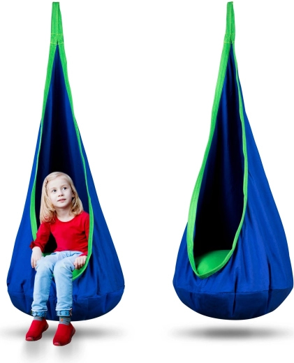 NEO-SPORT hanging cocoon for children, blue
