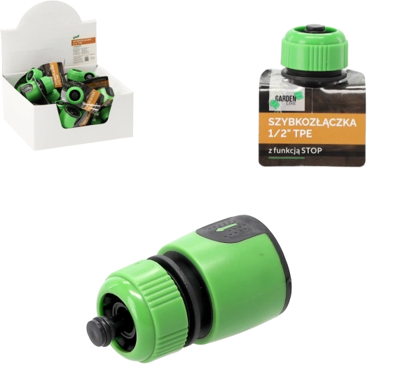 1/2" Quick Coupling with STOP Function and TPE Surface