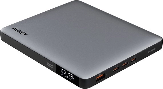Aukey Power Bank 20000 mAh with 100W Power Delivery, Gray