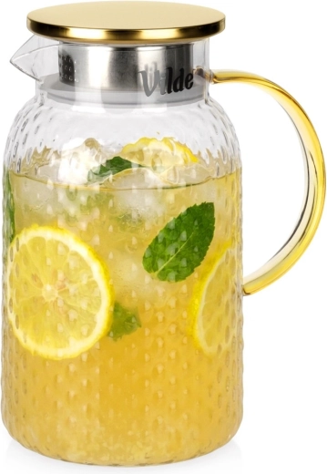 Glass pitcher with lid 1.5 l Vilde