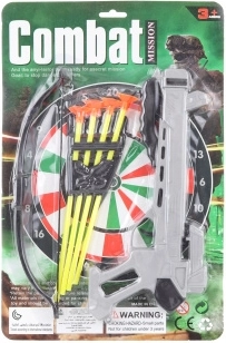 Kinderkruisboog met doelwit en zuignappijlen