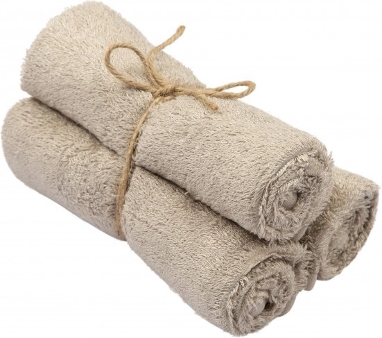 Timboo bamboo towels 29.5 × 50 cm Feather Grey - 3 pcs
