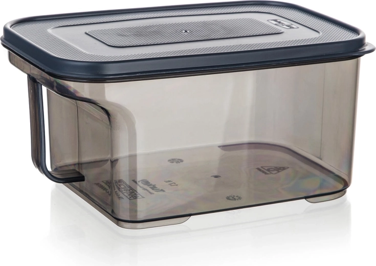 Plastic voedselopbergdoos 1,7 l Zoya met rookgrijze deksel