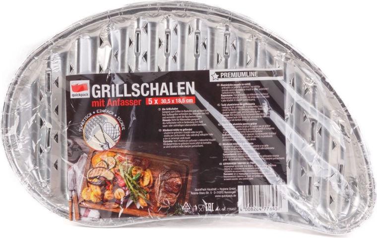 Aluminium grillbakjes - 5 stuks