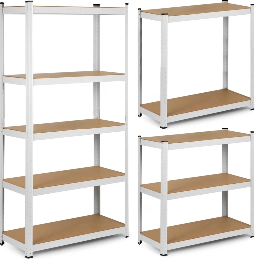 Metal Shelving Unit Humberg 180 × 90 × 40 cm, White