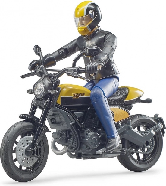 Bruder bworld motor Scrambler DUCATI Cafe Racer met rijder 1:16