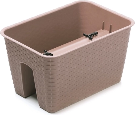 Balustradebloempot Ratolla 40 cm mocca