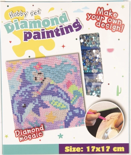 Creatieve set voor diamond painting 17 × 17 cm (3 motiefvarianten)