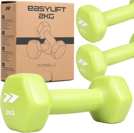 Haltères en néoprène EasyLift 2 kg (2 pièces)