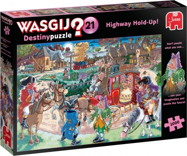 Jumbo Spiele Wasgij Destiny 21 Autobahn-Überfall! Puzzle 1000 Teile