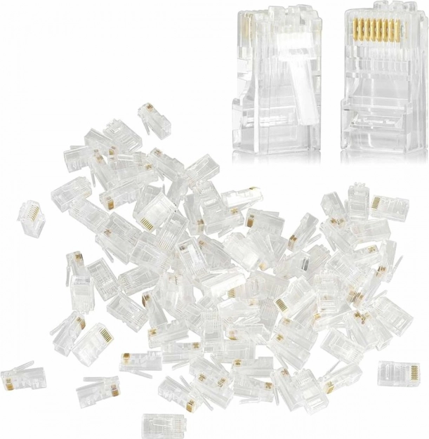 RJ45 Network Connectors - 100-pack