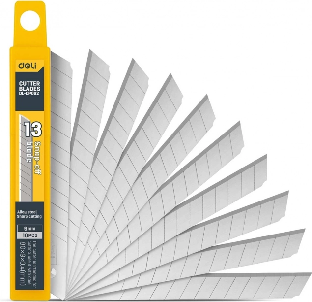 Universele mes Deli Tools met verwisselbaar mes 9 mm