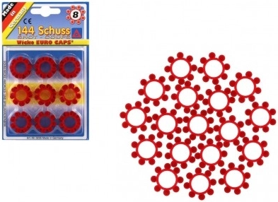 Caps for toy gun 8-shot – ring caps, 144 shots