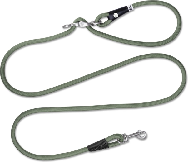 Curli Vario Comfort adjustable dog leash moss