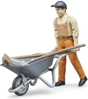 Bruder Bworld set gemeentelijke dienst met figuur