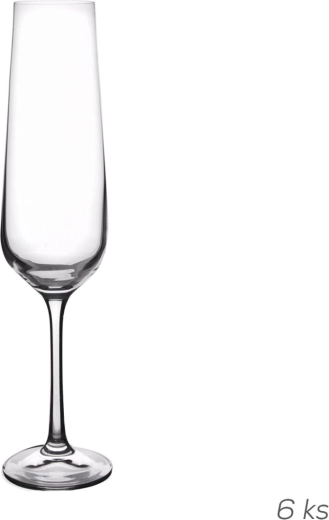 Sandra Champagne Glasses 0.2 L, 6 pcs