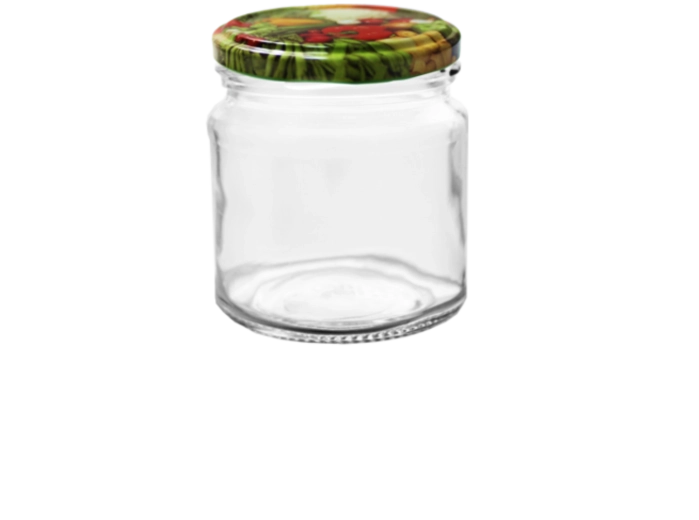 Set de bocaux 212 ml avec couvercles Twist-Off 66 mm, 12 pcs