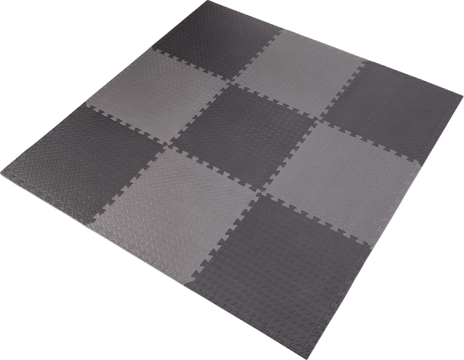Tapis de protection puzzle en mousse EVA HMS Premium, gris foncé