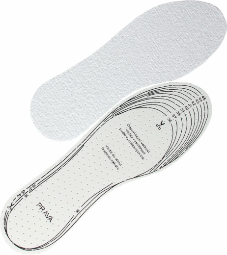 Zuschneidbare Einlegesohle Silver Frottee Sport