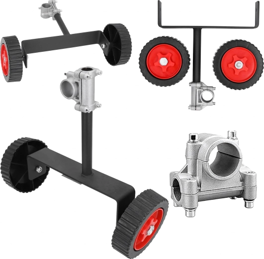Universal support wheels for brushcutter and trimmer 26–28 mm