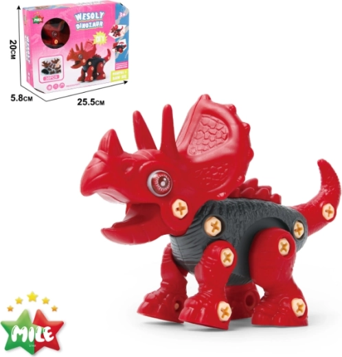 Doe-het-zelf bouwset - Vrolijke triceratops