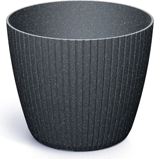Lamia Eco Wood Flowerpot anthracite 17.8 cm