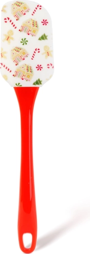 Spatule de cuisine de Noël avec tête en silicone, 25,4 cm