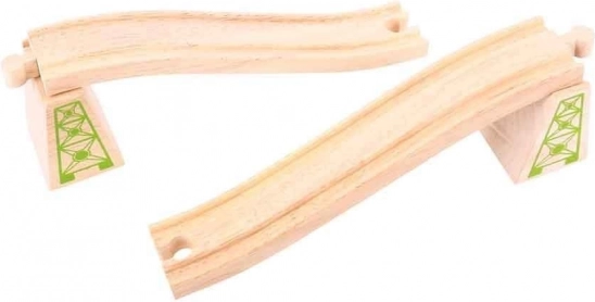 Voies surélevées avec piliers 2 pcs Bigjigs Rail