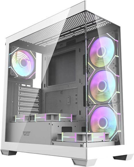 Darkflash ds900 white pc case with 7 argb fans