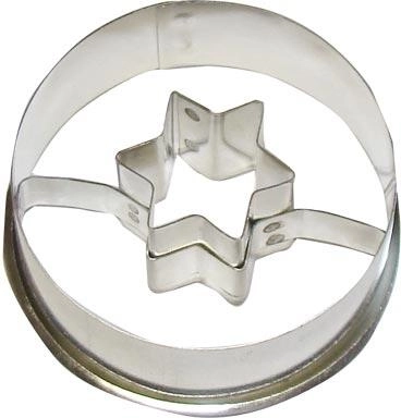 Emporte-pièce pour biscuits rond avec étoile