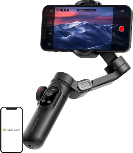 Aochuan Smart X Pro Standard – 3-axis smartphone stabilizer (black)