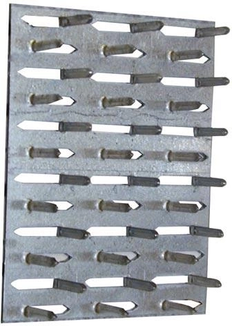 Stangplaat 54 × 90 mm, thermisch verzinkt staal 1,0 mm