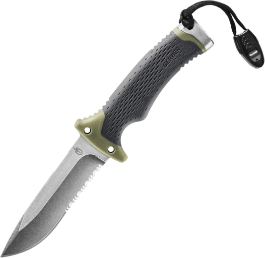 Couteau outdoor de survie Gerber Ultimate Survival 8,3 cm vert-noir