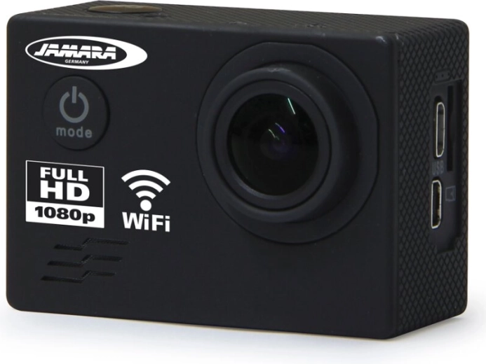 JAMARA Camara Full HD Pro WiFi V2 Actionkamera schwarz