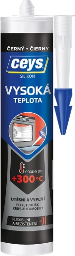 Siliconen hoogtemperatuur zwart 280 ml CEYS