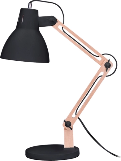 Solight tafellamp Falun E27 zwart