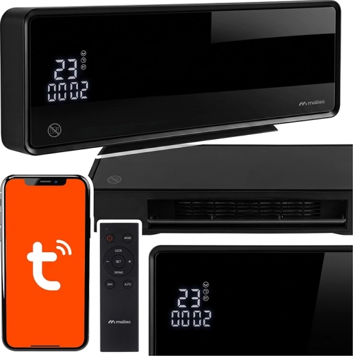Rideau d’air Maltec PT5800W-BL WiFi avec télécommande