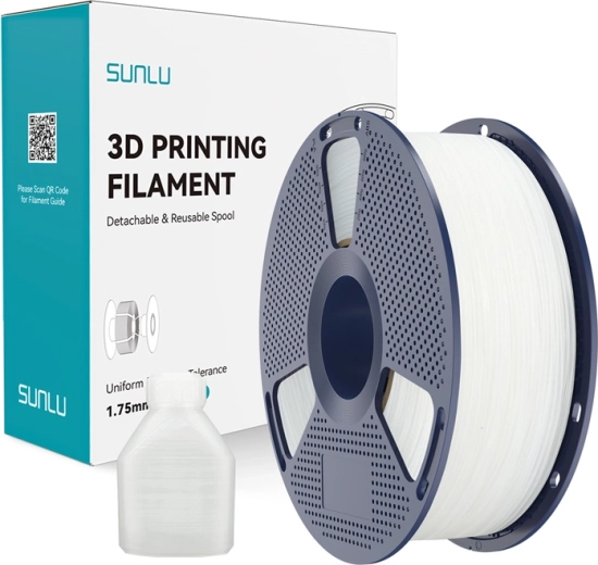Sunlu PP filament 1,75 mm – natuurlijk wit, 0,8 kg