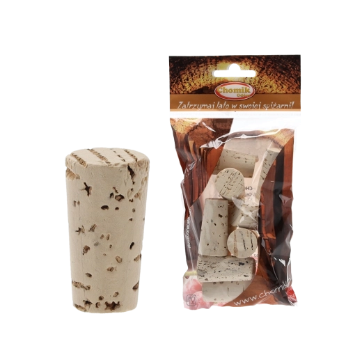 Ecologische kurken Chomik 21 mm, verpakking 10 stuks