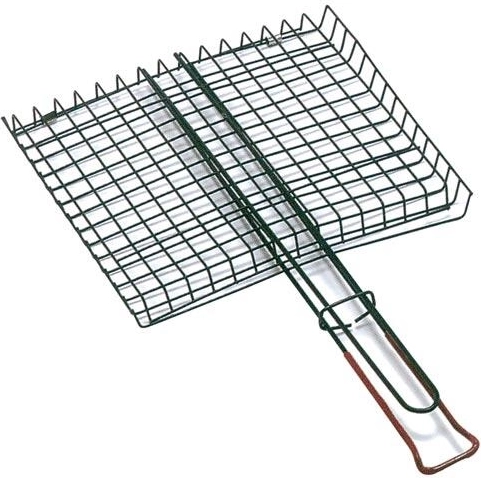 Rotating rectangular grill grate 33 × 29 cm, length 62 cm