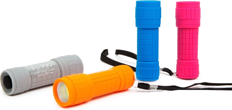 Compacte COB-ledzaklamp met batterijen - 1 stuk
